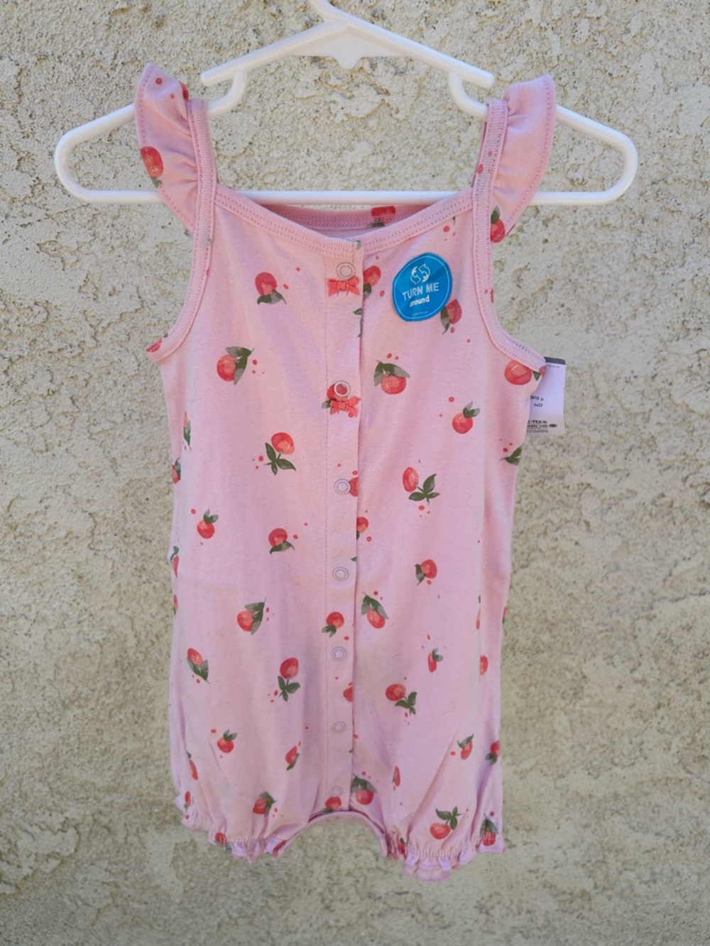 Carter's Pink peach  Print One-Piece Bodysuit